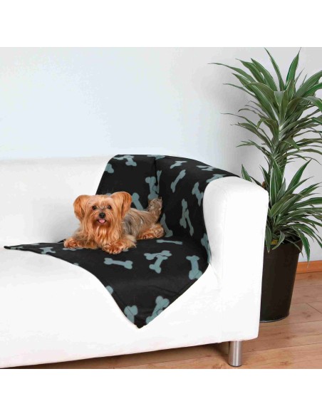 Trixie - Para perros - Confort y descanso - Mantas y cubre sofás - Manta Beany negra Trixie - Para perros - Confort y descanso - Mantas y cubre sofás - Manta Beany negra