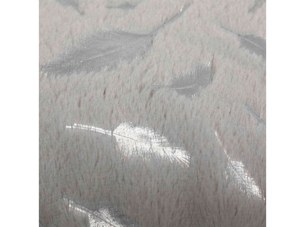 Manta Feather de Trixie, Cama para perros de color gris, con plumas plateadas