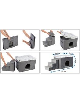 Cueva Harvey Con Escaleras, Para Perros 2