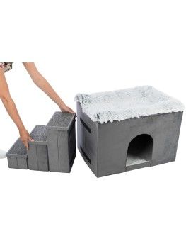 Cueva Harvey Con Escaleras, Para Perros