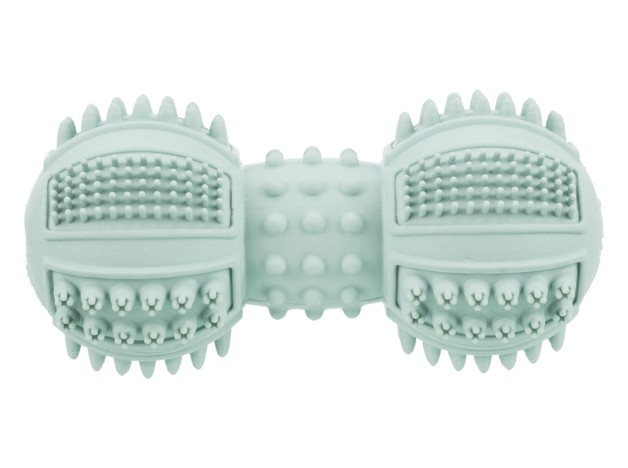 Trixie Mordedor Pesa Junior De Caucho de color verde pastel