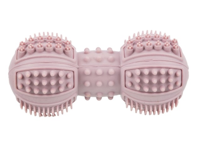 Trixie Mordedor Pesa Junior De Caucho color rosa pastel