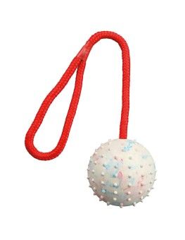 Pelota de caucho con cuerda y asa de Trixie para perros 2