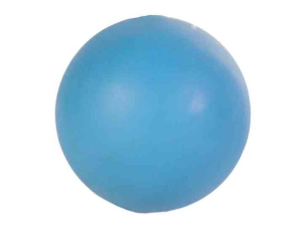 Pelota maciza de Caucho Para Perros color azul