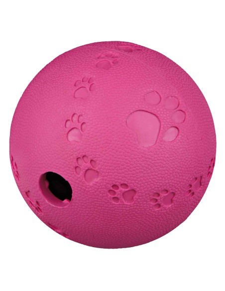 Pelota Trixie snack de caucho, juguete color morado