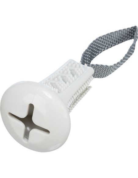 Juguete Interactivo, Campana Snack Con Cuerda color blanco, juguete dispensador de premios