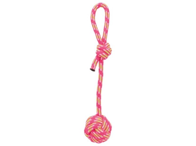 Juguete Trixie Cuerda Con Pelota 37 cmcolor rosa