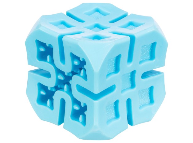 Trixie Cubo Snack TPR, juguete Dispensador De Premios de color azul