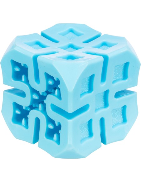 Trixie Cubo Snack TPR, juguete Dispensador De Premios de color azul