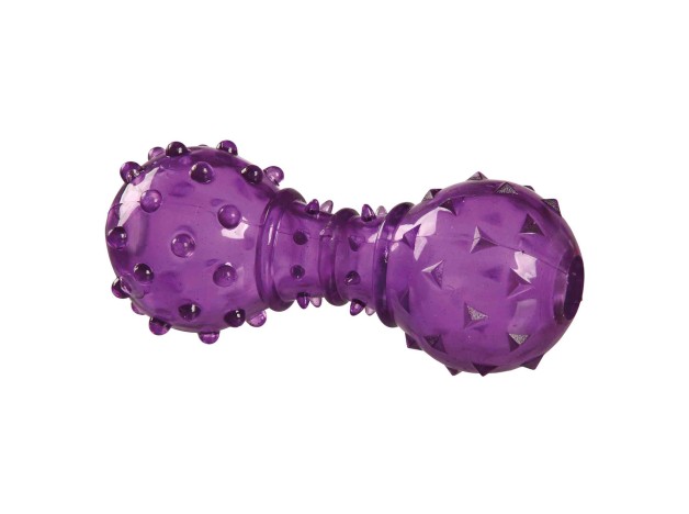 Pesa Dispensadora De Snack, Juguete Trixie Interactivo de caucho de termoplástico en color morado