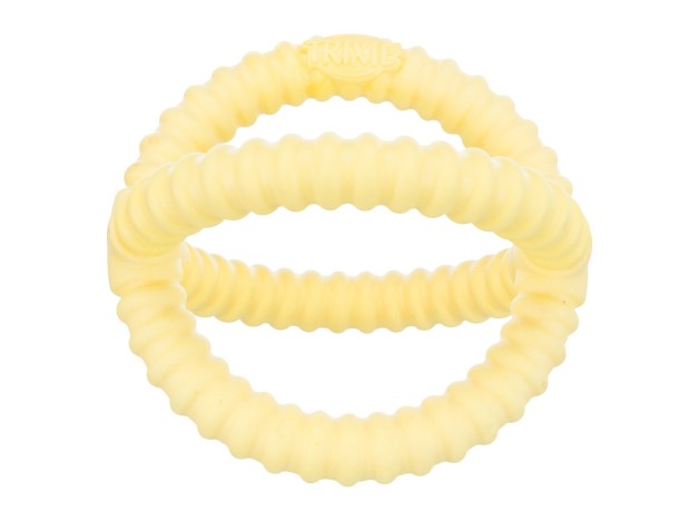 Juguete Acuático Trixie Anillo Cuerda, color amarillo