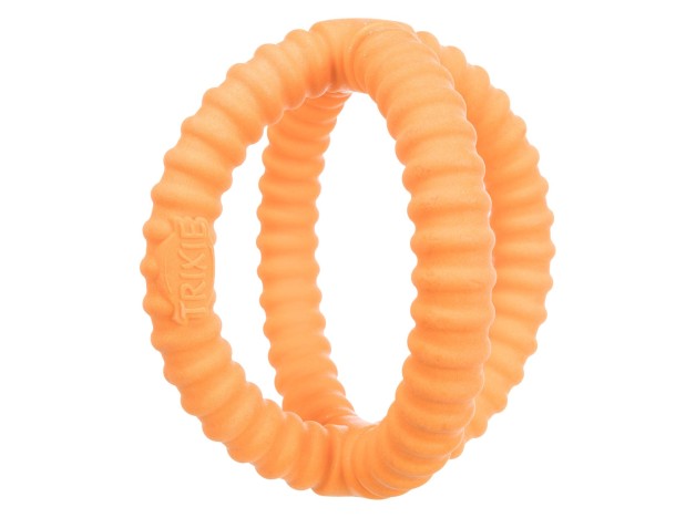 Juguete Acuático Trixie Anillo Cuerda color naranja