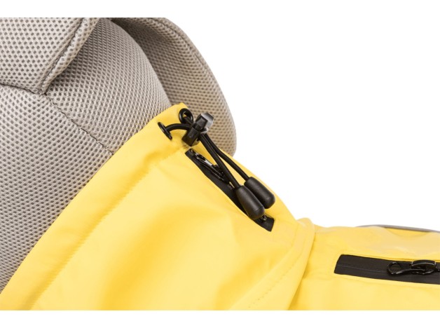 Impermeable Trixie Vimy Amarillo, Chubasquero para perros, detalles del cuello