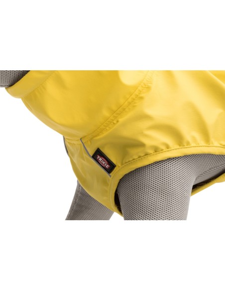 Impermeable Trixie Vimy Amarillo, Chubasquero para perros, detalles del pecho