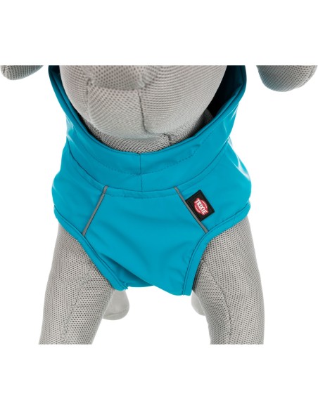 Chubasquero Vimy Turquesa, Impermeable Para Perros, detalles del pecho