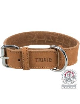 Collar Trixie Rustic Extra Ancho Marrón De Cuero Engrasado Trixie - 1