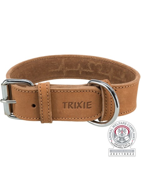Collar Trixie Rustic Extra Ancho Marrón De Cuero Engrasado Trixie - 1 Collar Trixie Rustic Extra Ancho Marrón De Cuero Engrasado Trixie - 1