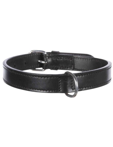 Trixie Active Collar De Cuero Negro, Para Perros