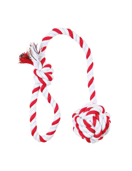 Juguete Trixie Cuerda De Algodón Con Pelota Para Perros