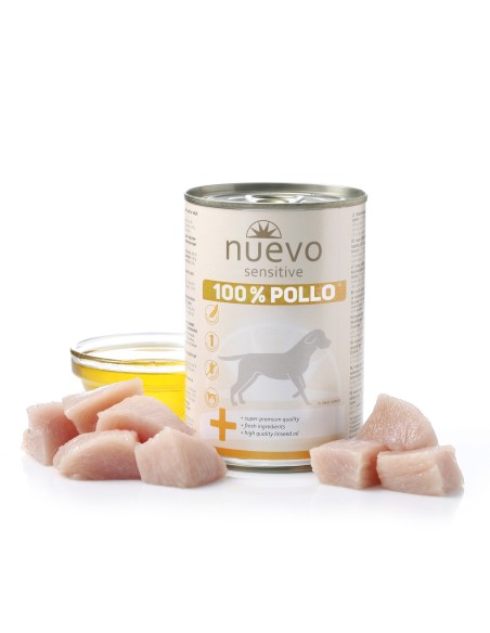 Comida Húmeda Para perros Nuevo, Latas Sensitive Pollo