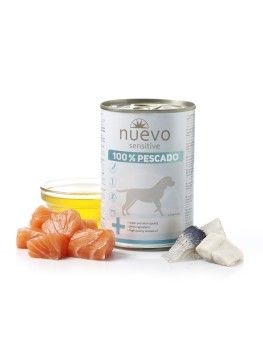 NUEVO, Latas Sensitive Pescado 100 %, para perros