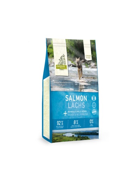 Pienso Isegrim Salmón Para Cachorros, alimentación natural libre de cereales