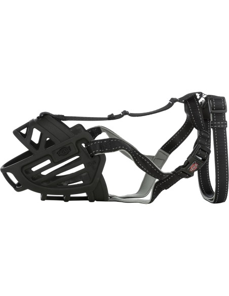 Bozal Trixie Flexible  de silicona, cómodo y seguro, para perros