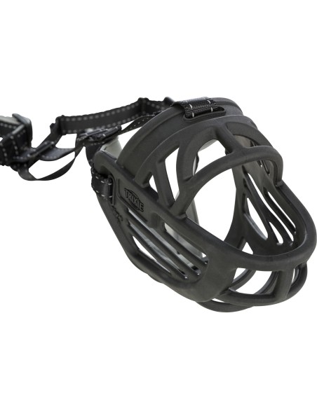Bozal Trixie Flexible  de silicona, cómodo y seguro, profesional