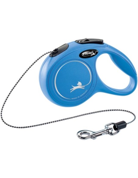 Flexi new bassic cordon azul,  correa extensible para perros