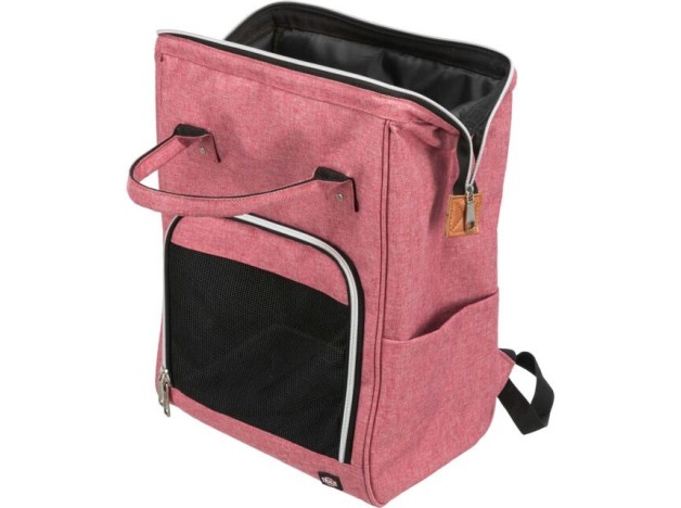Mochila para perros, Trixie Ava Roja, paraperros de hasta 10 kg