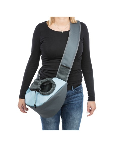 Bolsa de hombro para perros,  Sling azul de Trixie, comodo y seguro