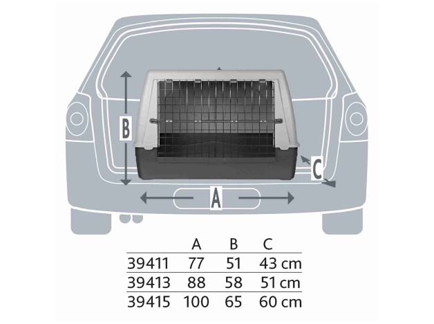 Transportín Trixie Journey, especial para maleteros, modelos y tamaños