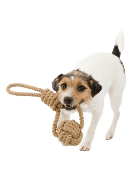 Trixie Be Nordic, Cuerda Con Nudo Y Pelota, Juguete Para perros de todos los tamaños