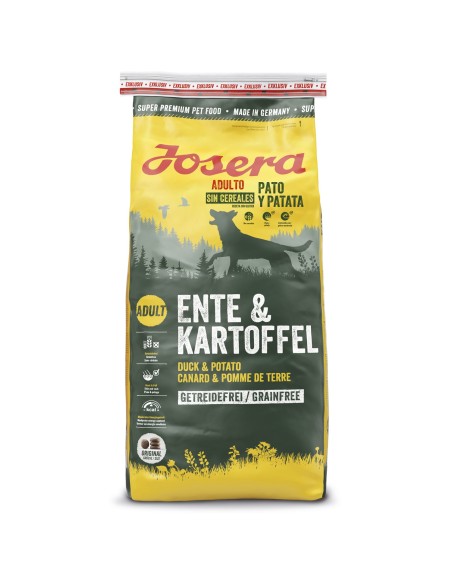 Pienso Josera Nature pato y patata, alimento sin cereales para perros, saco de 15 kg