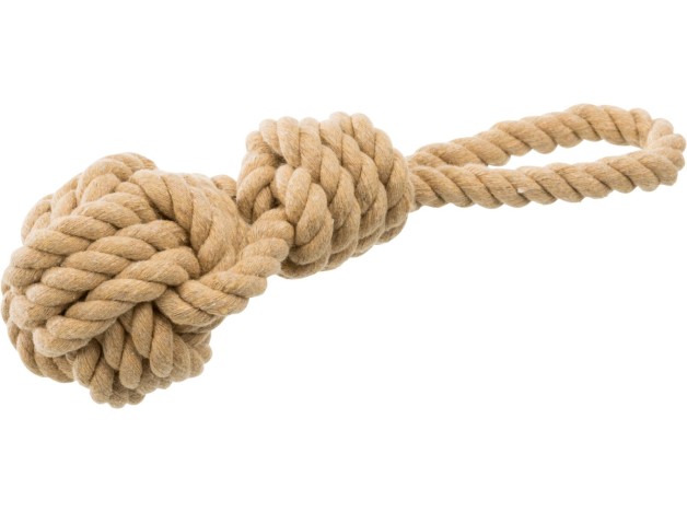 Trixie Be Nordic, Cuerda Con Nudo Y Pelota, Juguete Para perros sostenible con el medio ambiente