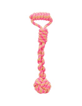 Juguete Trixie Cuerda Juego con Pelota Tejida, Para Perros