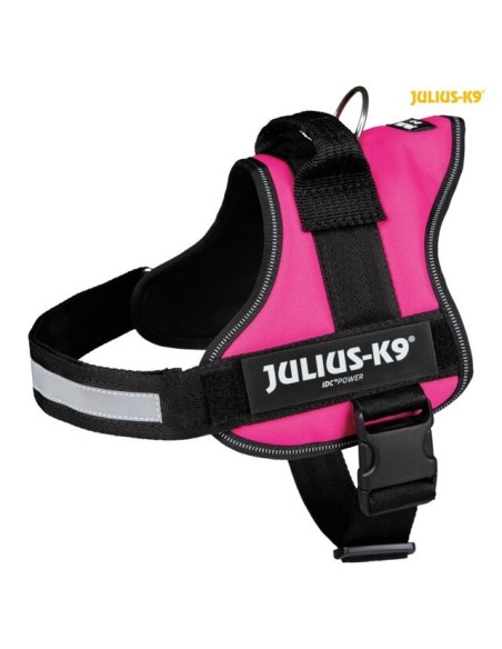 Arnés Julius k9 Power en color fucsia para perros
