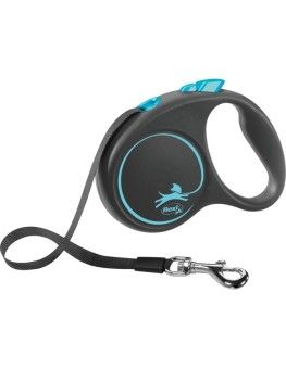 Flexi Blck Design Azul Cinta, correa extensible para perros