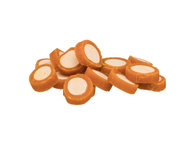 Premios Trixie Chicken Cheese Rolls, snack de pollo y queso, para perros