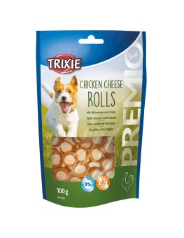 Premios Trixie Chicken Cheese Rolls, snack de pollo y queso