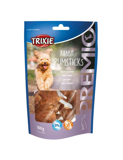 Premios para perro, Trixie Rabbit Drumsticks, rollitos de conejo