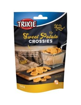 rixie Sweet Potato Crossies, snack de pollo para perros