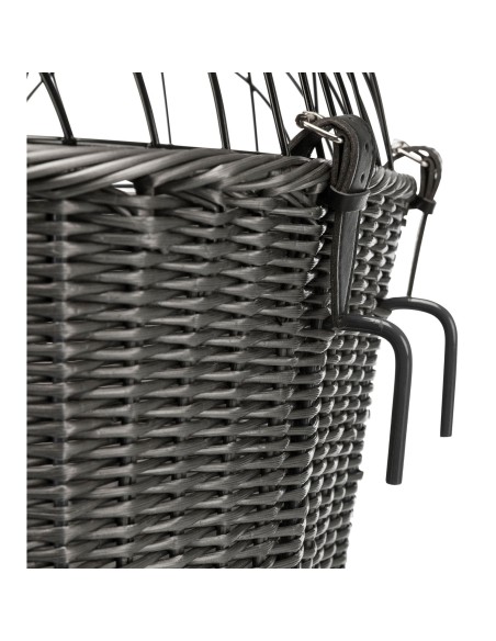 Cesta Trixie para llevar al perro en bici, con enganches en el manillar