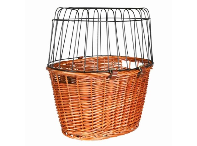 Cesto de mimbre Trixie para manillar de bici, llevar a tu perro de paseo