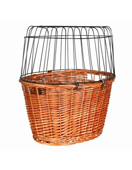 Cesto de mimbre Trixie para manillar de bici, llevar a tu perro de paseo