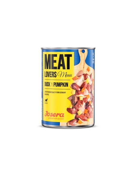Latas Josera Menú Pato con Calabaza, comida húmeda para perros Latas Josera Menú Pato con Calabaza, comida húmeda para perros