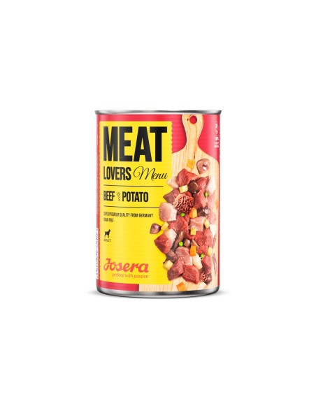 Josera latas para perro, menú de ternera con patatas