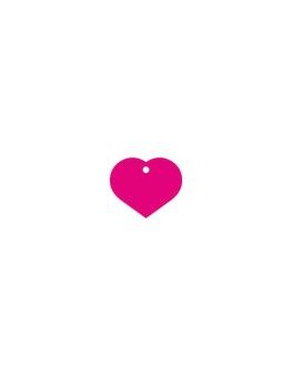 Corazón rosa, placa identificativa para perros Imarc - 1