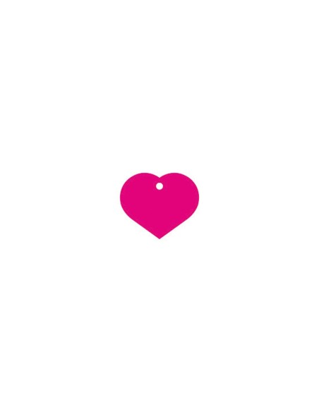 Corazón rosa, placa identificativa para perros Imarc - 1 Corazón rosa, placa identificativa para perros Imarc - 1
