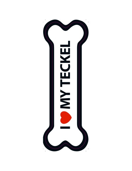 Hueso Magnético 'I Love my Teckel' Magnet Steel - 1